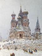 Nikolay Nikanorovich Dubovskoy Church of St. Basil oil on canvas